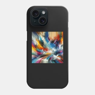Colorful Emotion: Abstract Expressionist Art Phone Case