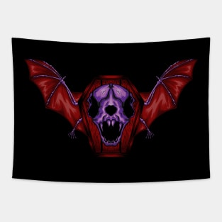 VAMPIRE BAT SKULL Tapestry