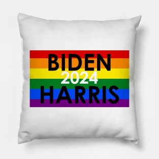 Biden Harris 2024 LGBTQ+ PRIDE Pillow