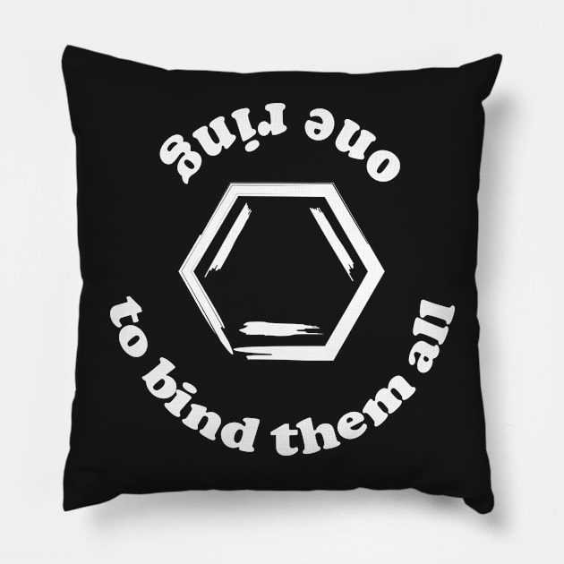 One Ring Pillow by ScienceCorner