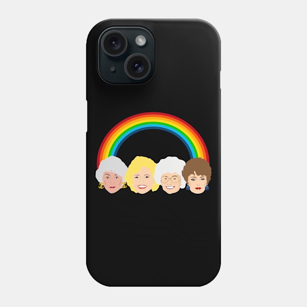 The Golden Girls LGBT Pride Rainbow Phone Case by Greg12580