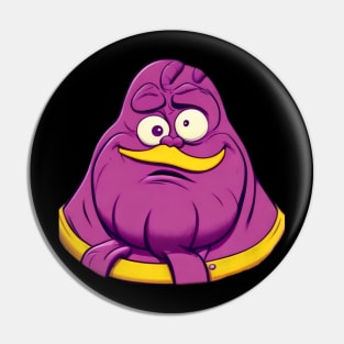 grimace confused funny face Pin