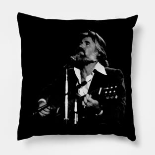 The Gambler's Spirit Embrace the Timeless Music of Kenny Rogers with a Stylish T-Shirt Pillow