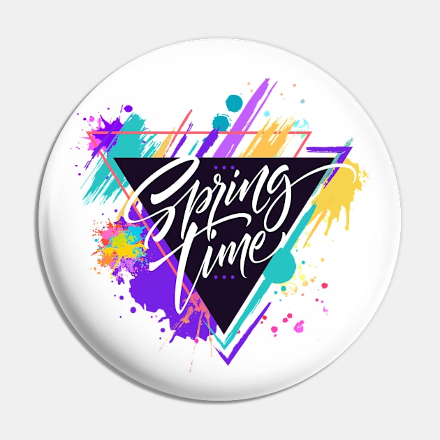 Spring Time Splatter Pin by P.E. Fireisland