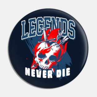 Legends are forever Valerian Blue Pin