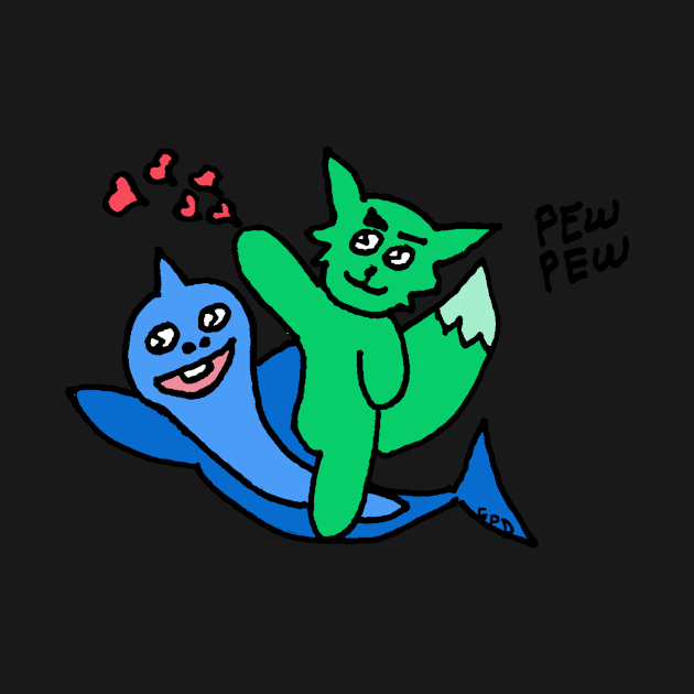 Pew Pew Kitty Color by GiiPiiD