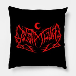 Leviathan Logo | Black Metal Pillow