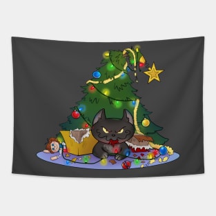 Cat-mess-tree Tapestry