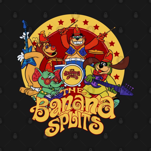 Banana Splits Retro Animals Rockstar by Diamond Creative