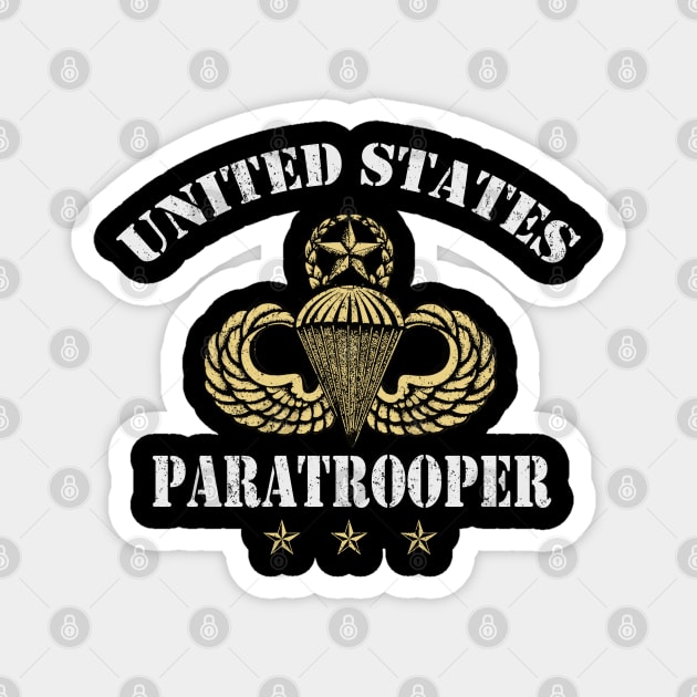 United States Paratrooper Airborne Veterans Day Gift Magnet by floridadori