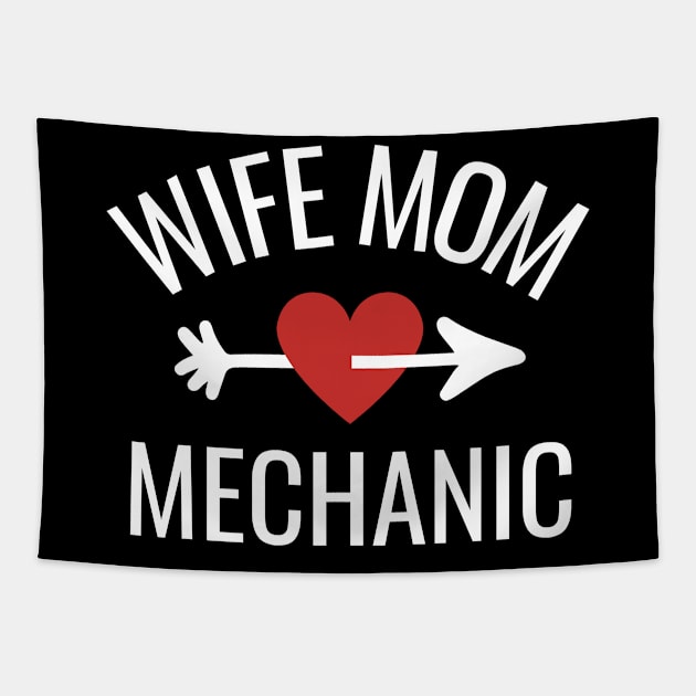 Wife Mom Mechanic Gift Idea Tapestry by divinoro trendy boutique