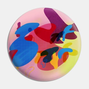 Abstract Colorful Pin