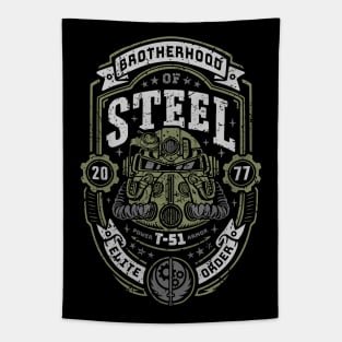 Knight of Steel T-51 v2 distressed Tapestry