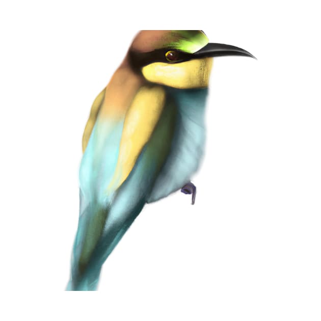 Cute Bee-Eater Drawing by Play Zoo