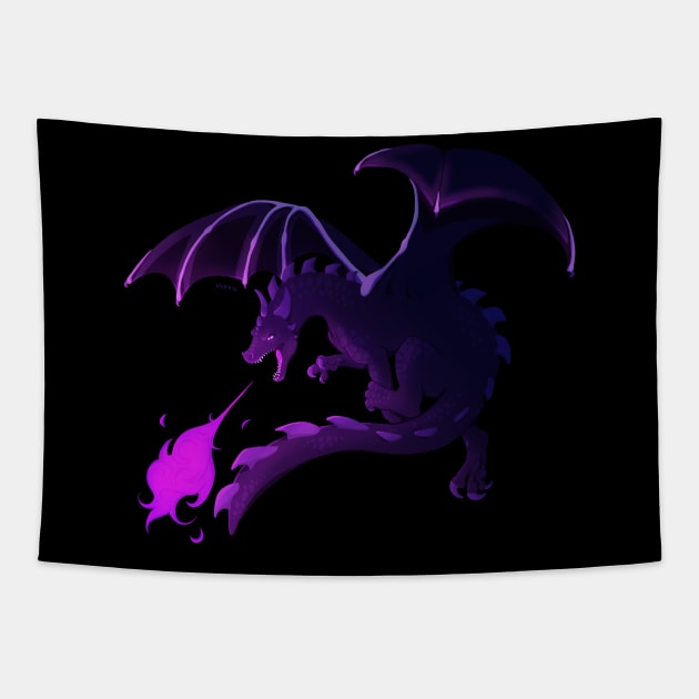 Ender Dragon Tapestry by Hokkio