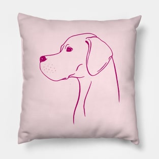 English Pointer (Pink and Berry) Pillow