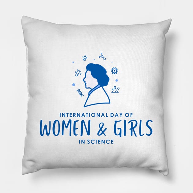 International Day of Women and Girls in Science Pillow by BlackRose Store