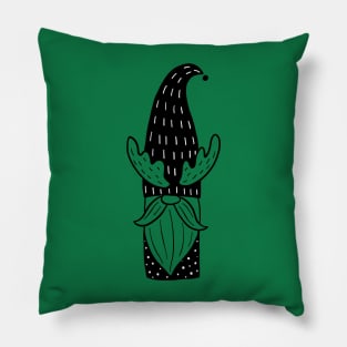 gnome forest gnome elk horns Pillow