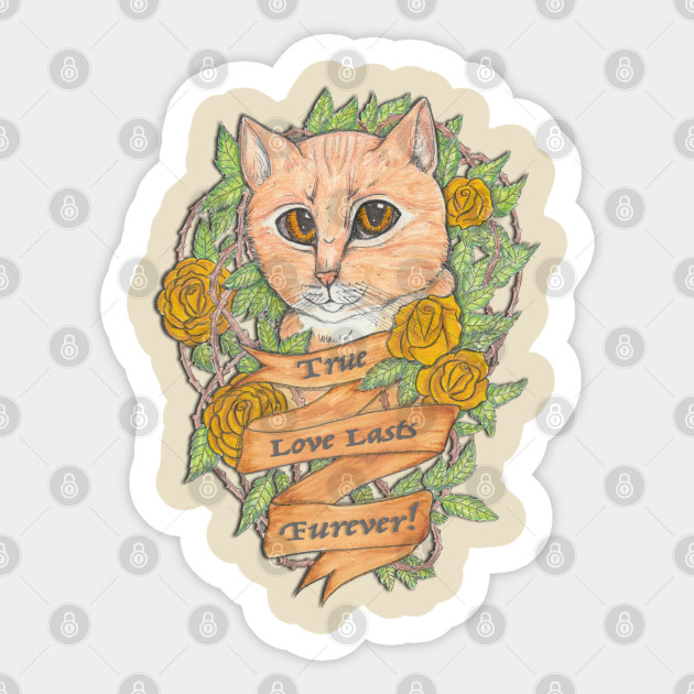 Orange Tabby Cat Cat Sticker Teepublic Au