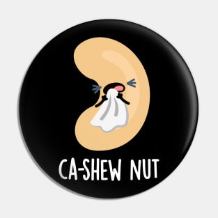 Ca-shew Funny Sneezing Cashew Nut Pun Pin