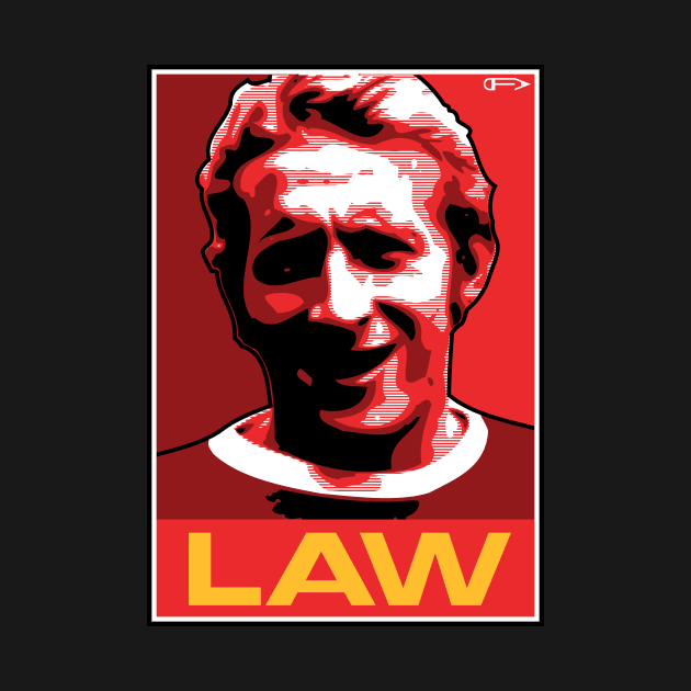 Law - MUFC by David Foy Art