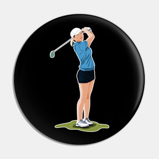 Women's golfer Pin