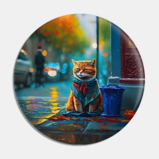 Ginger Cat - Beggar Pin