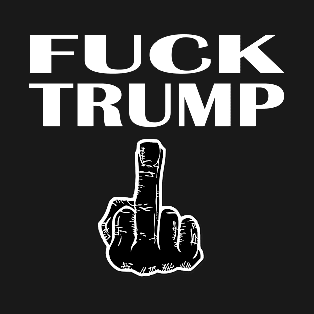 Fuck trump Middle Finger by Netcam