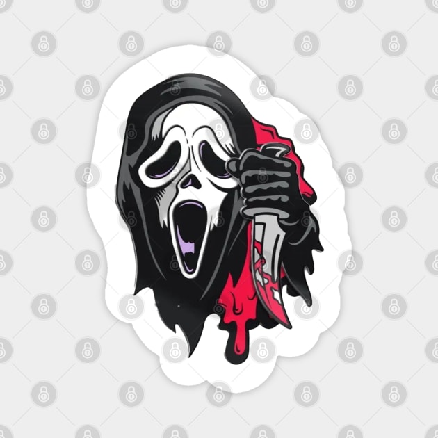 ghost face Magnet by ogami