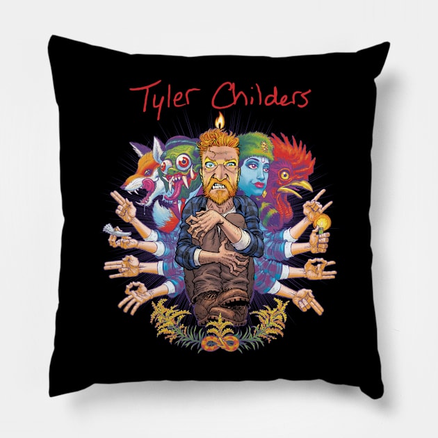 TYLER CHILDERS Pillow by Kurasaki