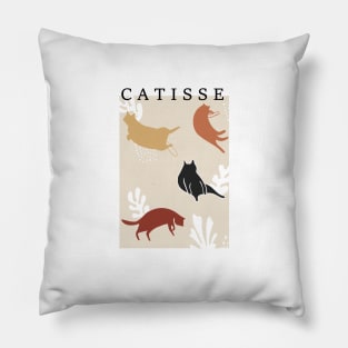 Catisse funny cat art, matisse inspired art, cat humour Pillow