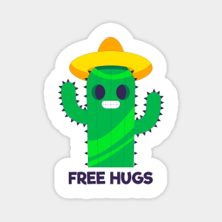 Free hugs - Cactus Magnet