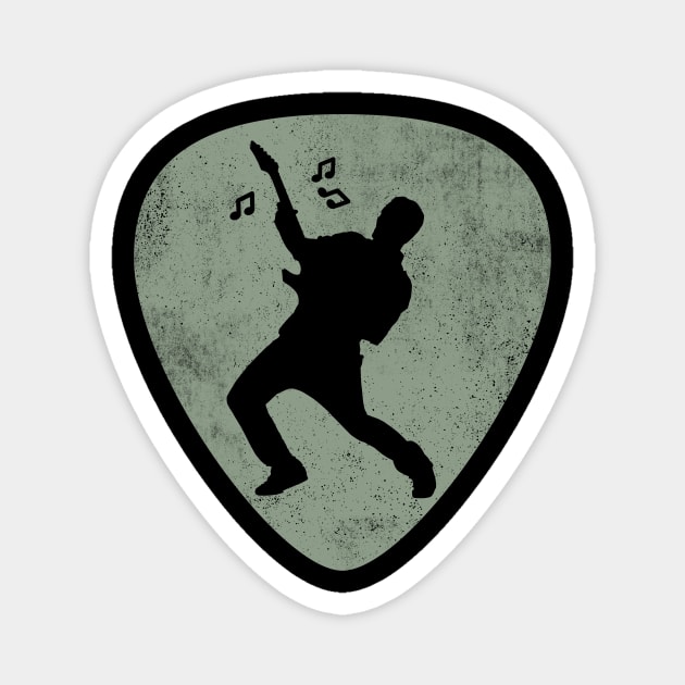 Guitar Guitarist Plectrum Rock Music Musician Magnet by Foxxy Merch