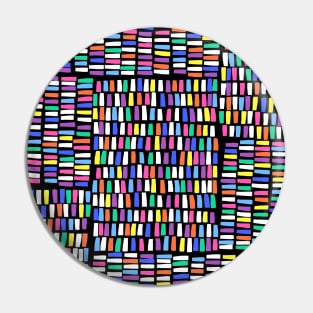 Multi-Colour Line Dash Pattern Pin