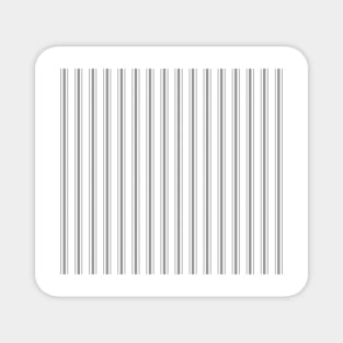 Mattress Ticking Wide Striped Pattern in Charcoal Grey and White Magnet