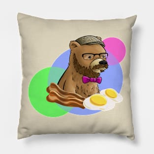 Dapper Breakfast Bear Pillow