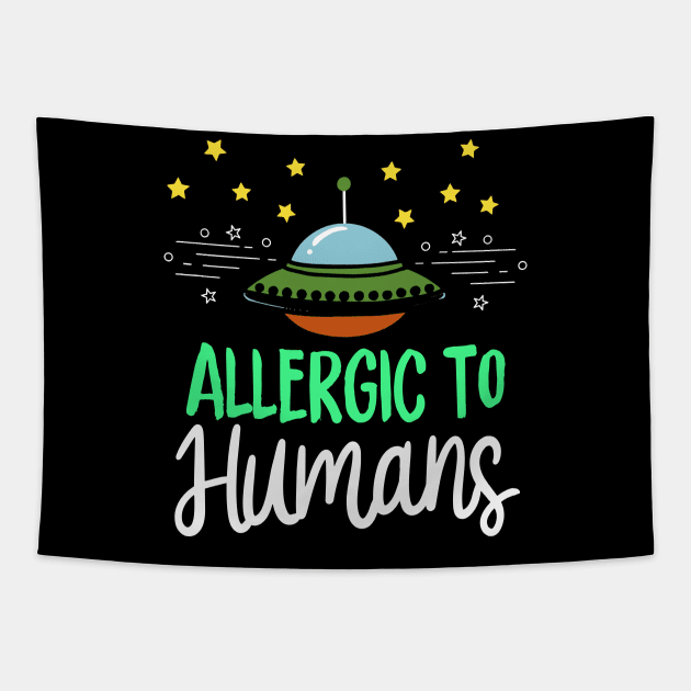 Allergic To Humans Tapestry by maxdax