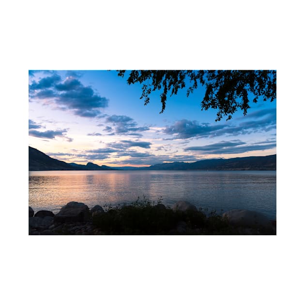 Colorful Summer Sunset View of Okanagan Lake by Amy-K-Mitchell