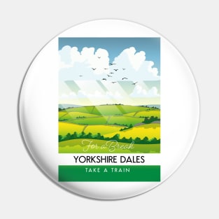Yorkshire dales travel poster Pin