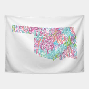 Summer Coral Oklahoma Tapestry