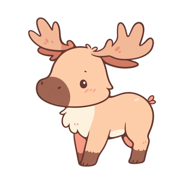 Simple drawn moose by SundayDonuts