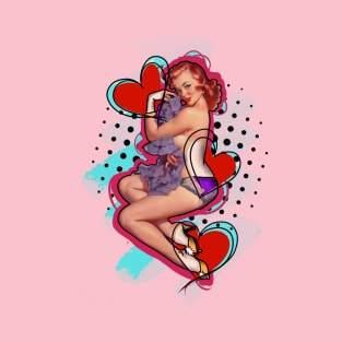 Pin up heart T-Shirt