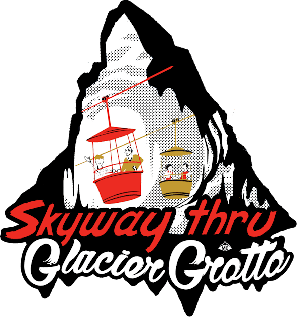 Glacier Grotto Kids T-Shirt by SkprNck