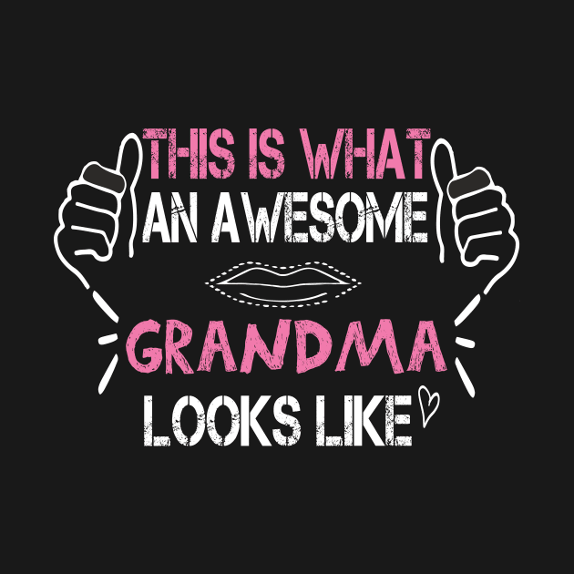 This is what an awesome grandma looks like funny gift idea by ARBEEN Art