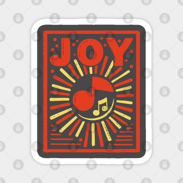 Retro Sunburst of Joy - Smiley Face Vintage 70s Graphic Magnet by TuncGK
