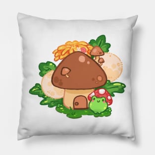 Mushroom Cottage Pillow