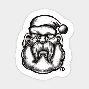 Burnt Out Santa Magnet