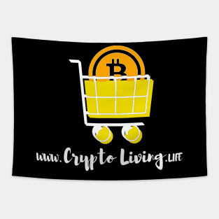 Crypto Living Bitcoin Design White Website Tapestry