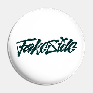 Typography Fakeside Pin