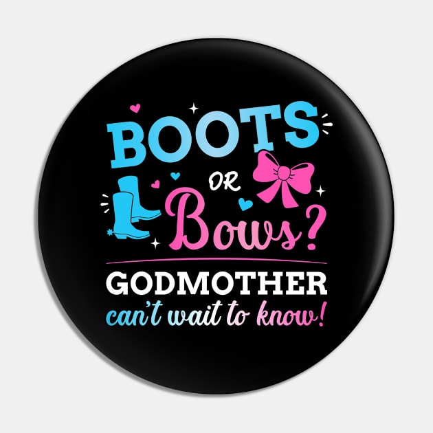 Gender reveal boots or bows godmother matching baby party Pin by Designzz